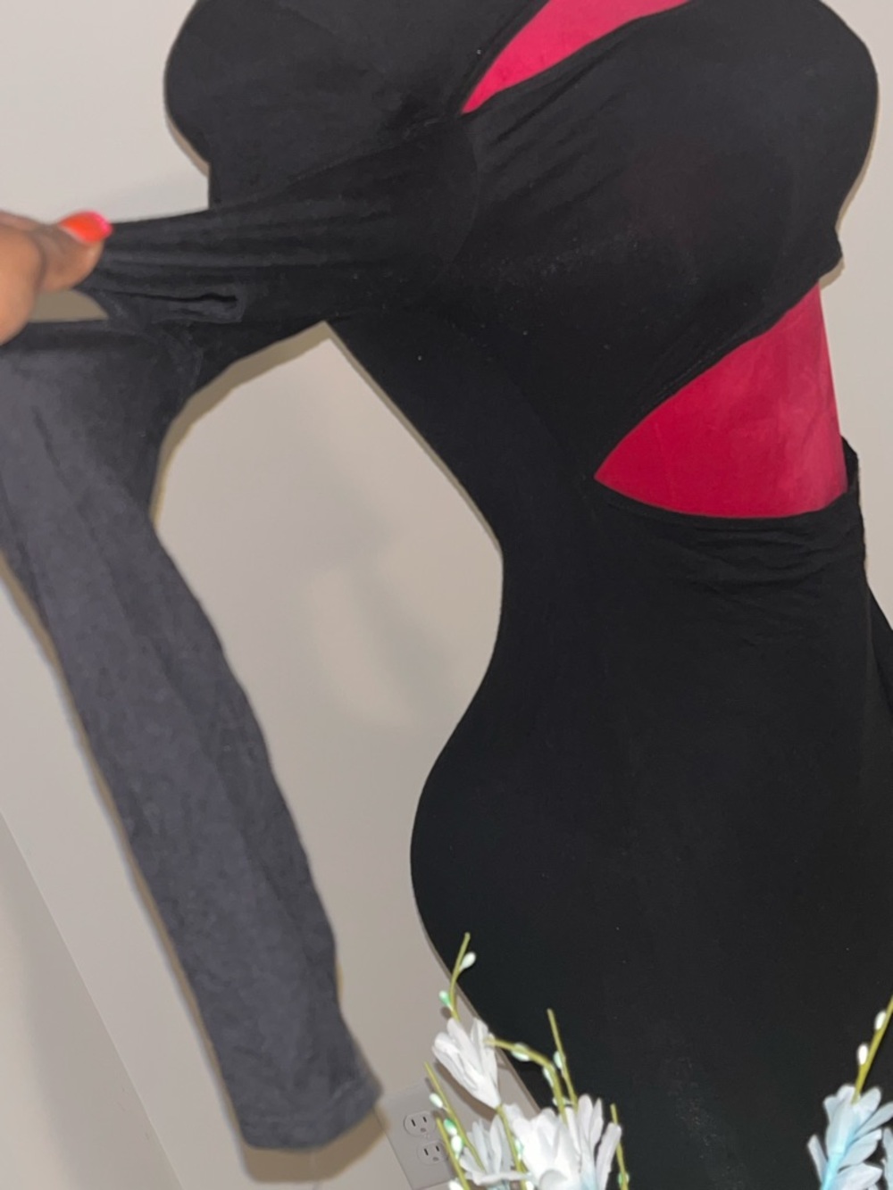 Better Be Black Midi Dress Cutouts - Picture 4 of 11